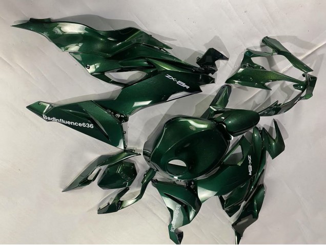 Online Verde Oscuro Carenado Moto Kawasaki ZX6R 2019-2022