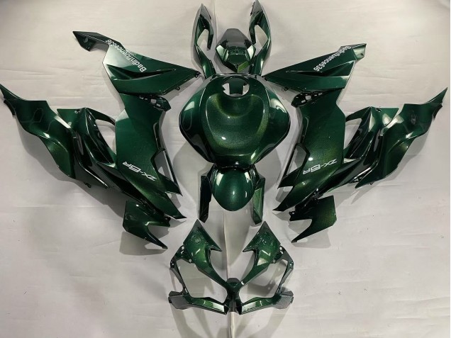 Online Verde Oscuro Carenado Moto Kawasaki ZX6R 2019-2022