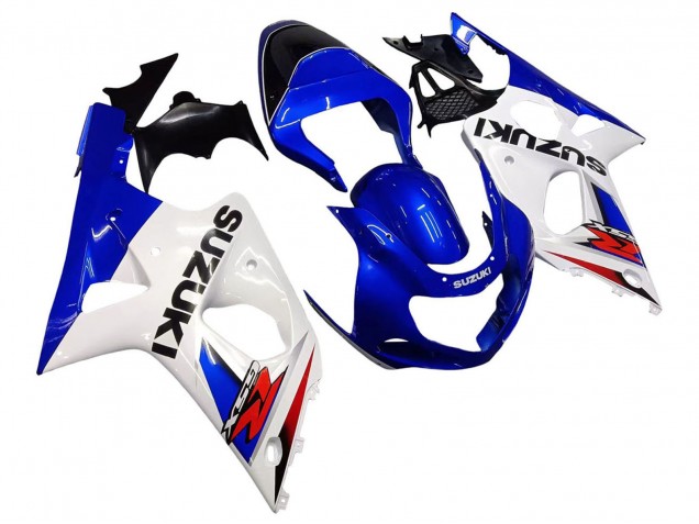 Online Blanco Azul Rojo Carenado Moto Suzuki GSXR1000 2000-2002