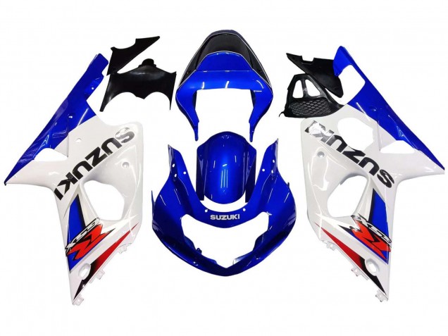 Online Blanco Azul Rojo Carenado Moto Suzuki GSXR1000 2000-2002