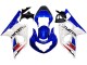 Online Blanco Azul Rojo Carenado Moto Suzuki GSXR1000 2000-2002