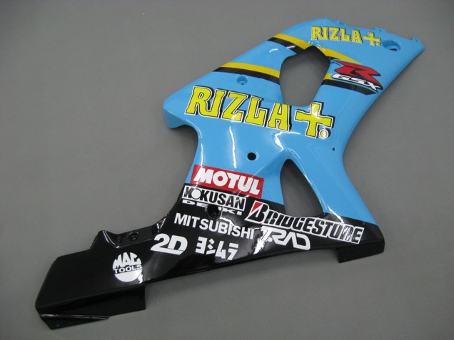 Online Azul Claro Amarillo Negro Motul Rizla Carenado Moto Suzuki GSXR1000 2000-2002