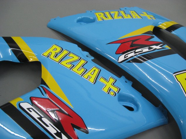 Online Azul Claro Amarillo Negro Motul Rizla Carenado Moto Suzuki GSXR1000 2000-2002