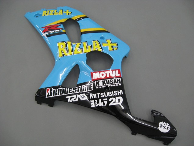 Online Azul Claro Amarillo Negro Motul Rizla Carenado Moto Suzuki GSXR1000 2000-2002