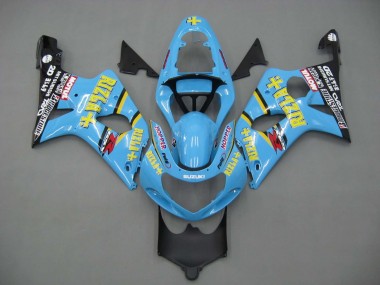 Online Azul Claro Amarillo Negro Motul Rizla Carenado Moto Suzuki GSXR1000 2000-2002