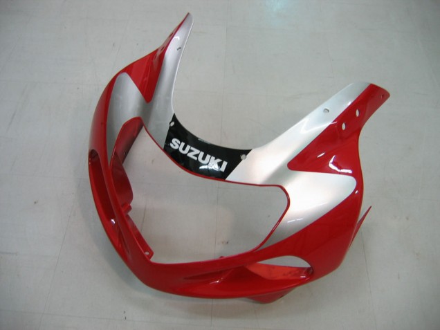 Online Rojo Plata Blanco Negro Carenado Moto Suzuki GSXR1000 2000-2002