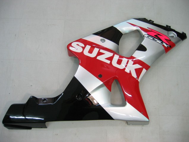 Online Rojo Plata Blanco Negro Carenado Moto Suzuki GSXR1000 2000-2002