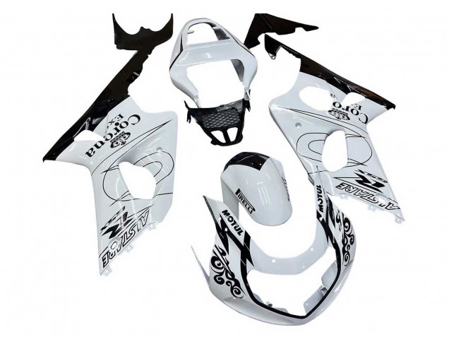 Online Blanco Negro Motul Corona Carenado Moto Suzuki GSXR1000 2000-2002