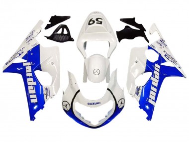 Online Blanco Azul Jordan 59 Carenado Moto Suzuki GSXR1000 2000-2002