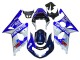 Online Azul Blanco Plata Castrol Dunlop Carenado Moto Suzuki GSXR1000 2000-2002