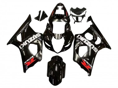 Online Negro Brillante Blanco Rojo Calcomanías Carenado Moto Suzuki GSXR 1000 2003-2004