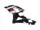 Online Negro Brillante Rojo Blanco Tiburón Carenado Moto Suzuki GSXR 1000 2005-2006