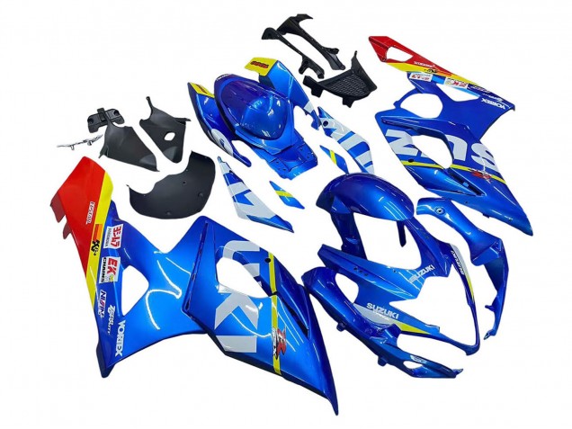 Online Azul Amarillo Rojo Blanco Carenado Moto Suzuki GSXR 1000 2005-2006