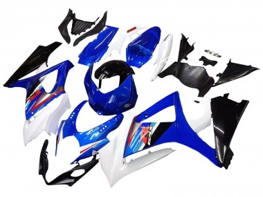 Online Blanco Azul Negro Rojo Carenado Moto Suzuki GSXR 1000 2007-2008