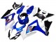 Online Blanco Azul Negro Rojo Carenado Moto Suzuki GSXR 1000 2007-2008