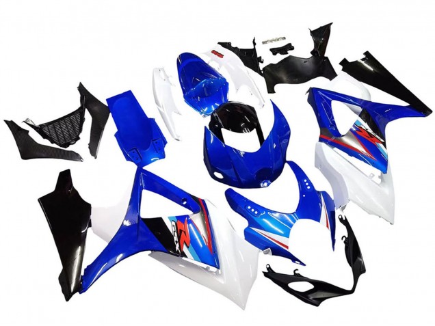 Online Blanco Azul Negro Rojo Carenado Moto Suzuki GSXR 1000 2007-2008