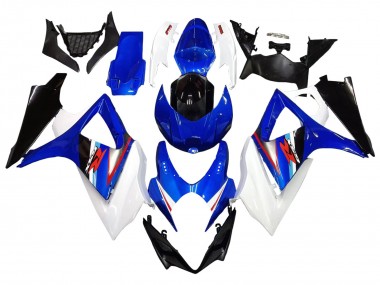Online Blanco Azul Negro Rojo Carenado Moto Suzuki GSXR 1000 2007-2008