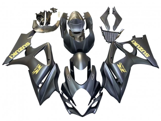 Online Negro Mate Oro Calcomanía Carenado Moto Suzuki GSXR 1000 2007-2008
