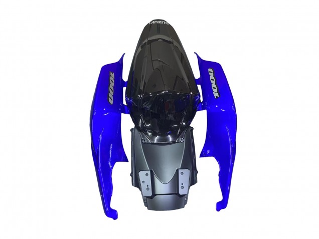 Online Azul Negro Brillante Kits Carenados Moto Suzuki GSXR 1000 2007-2008