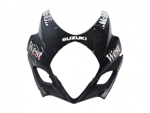 Online Negro Brillante Blanco West Carenado Moto Suzuki GSXR 1000 2007-2008