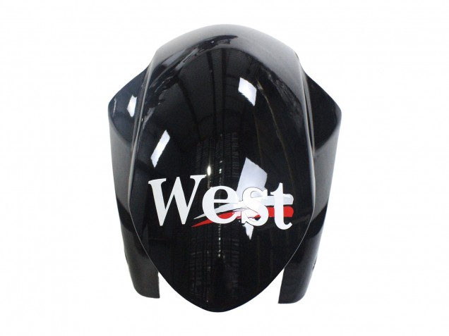 Online Negro Brillante Blanco West Carenado Moto Suzuki GSXR 1000 2007-2008