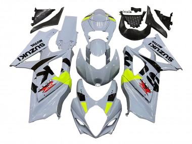 Online Gris Claro Verde Negro Carenado Moto Suzuki GSXR 1000 2007-2008