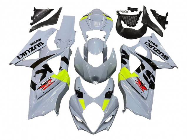 Online Gris Claro Verde Negro Carenado Moto Suzuki GSXR 1000 2007-2008