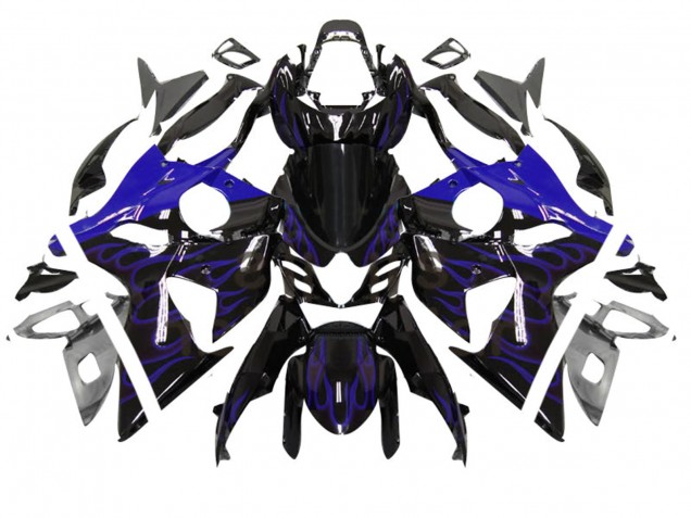 Online Negro Brillante Azul Llama Carenados Moto Suzuki GSXR 1000 2007-2008