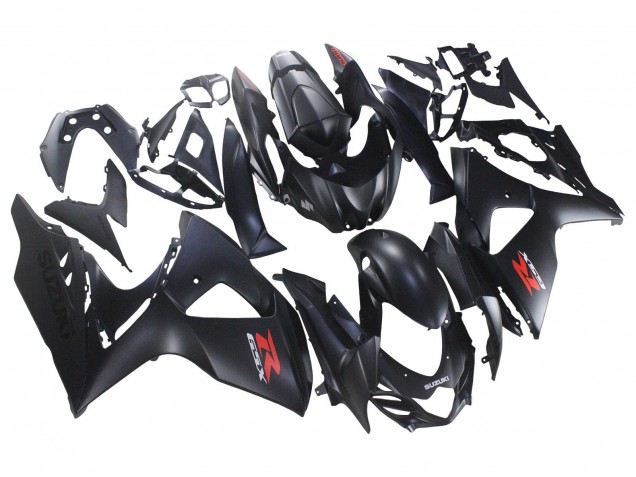 Online Negro Mate Rojo Calcomanía Carenado Moto Suzuki GSXR 1000 2007-2008