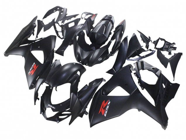 Online Negro Mate Rojo Calcomanía Carenado Moto Suzuki GSXR 1000 2007-2008