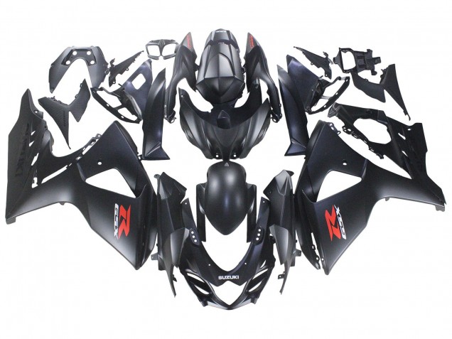 Online Negro Mate Rojo Calcomanía Carenado Moto Suzuki GSXR 1000 2007-2008