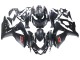 Online Negro Mate Rojo Calcomanía Carenado Moto Suzuki GSXR 1000 2007-2008