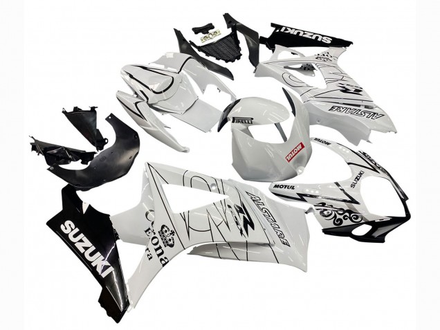 Online Blanco Negro Alstare Corona Motul Carenado Moto Suzuki GSXR 1000 2007-2008