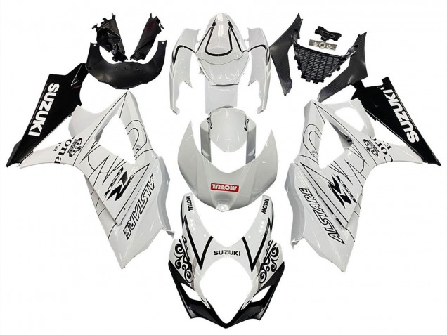 Online Blanco Negro Alstare Corona Motul Carenado Moto Suzuki GSXR 1000 2007-2008