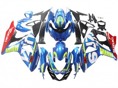Online Azul Claro Verde Rojo Motul Carenado Moto Suzuki GSXR 1000 2009-2016