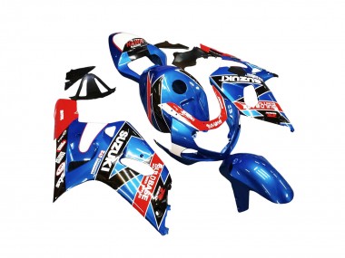 Online Azul Rojo Carrera Carenado Moto Suzuki GSXR 600 / GSXR 750 2001-2003