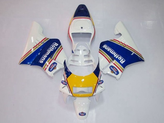 Online Blanco Azul Amarillo Oro Rothmans Carenado Moto Honda NSR250R MC28 P4 1994-1996