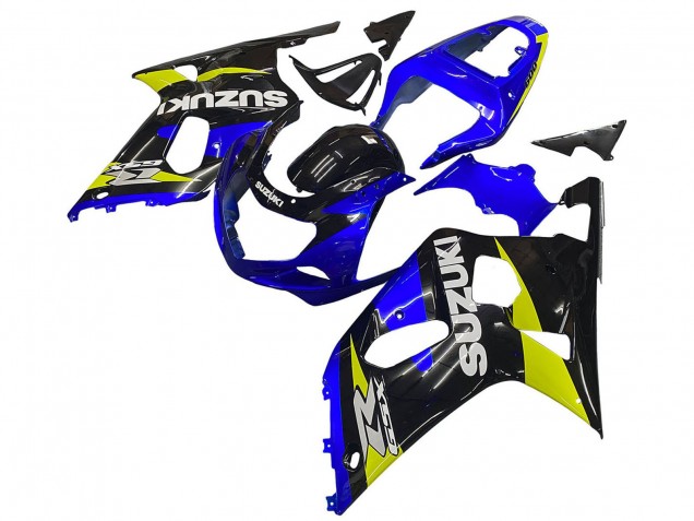 Online Azul Amarillo Negro Brillante Carenado Moto Suzuki GSXR 600 / GSXR 750 2001-2003