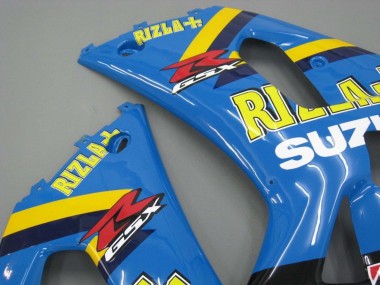 Online Azul Amarillo Negro Motul Rizla Carenado Moto Suzuki GSXR 600 / GSXR 750 2001-2003