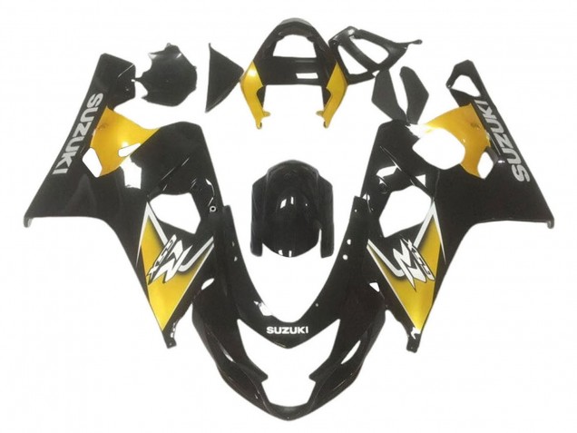 Online Amarillo Negro Brillante Carenado Moto Suzuki GSXR 600 / GSXR 750 2001-2003