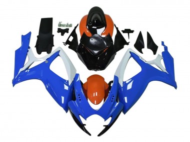 Online Blanco Azul Naranja Negro Carenado Moto Suzuki GSXR 600 / GSXR 750 2004-2005