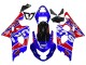 Online Azul Rojo Negro Motul Dunlop Carenado Moto Suzuki GSXR 600 / GSXR 750 2004-2005