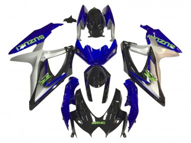 Online Plata Azul Negro Brillante Verde Carenado Moto Suzuki GSXR 600 / GSXR 750 2006-2007