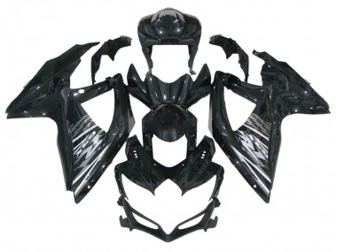 Online Negro Brillante Gris Blanco Carenado Moto Suzuki GSXR 600 / GSXR 750 2006-2007