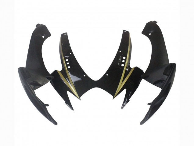 Online Negro Brillante Oro Raya Carenado Moto Suzuki GSXR 600 / GSXR 750 2006-2007