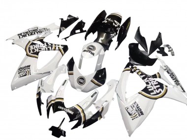 Online Blanco Negro Lucky Strike Motul Carenado Moto Suzuki GSXR 600 / GSXR 750 2006-2007