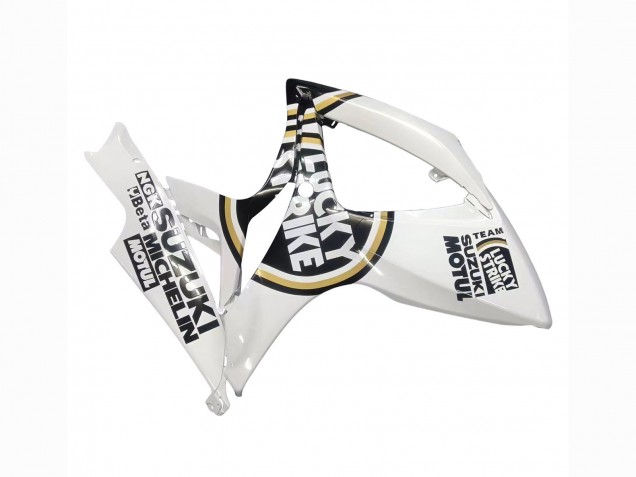 Online Blanco Negro Lucky Strike Motul Carenado Moto Suzuki GSXR 600 / GSXR 750 2006-2007