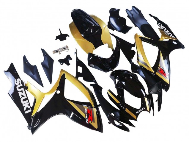 Online Oro Negro Brillante Rojo Carenado Moto Suzuki GSXR 600 / GSXR 750 2006-2007