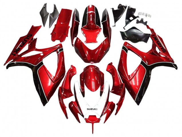 Online Rojo Negro Carenado Moto Suzuki GSXR 600 / GSXR 750 2006-2007