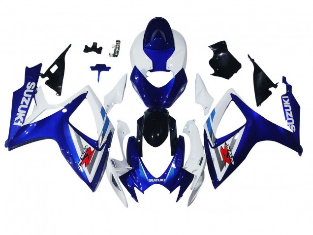 Online Blanco Azul Negro Brillante Rojo Carenado Moto Suzuki GSXR 600 / GSXR 750 2006-2007